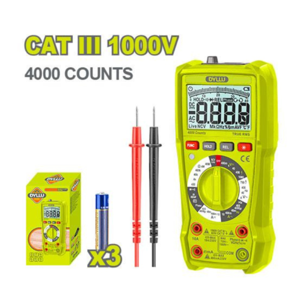 Multimètre digital 1000 V DYLLU