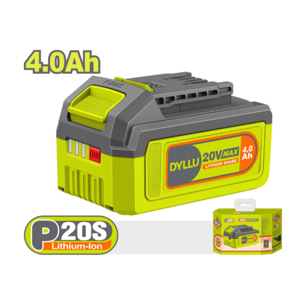 Batterie lithium ion 20v 4.0ah dyllu