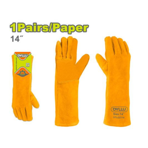 Gant en cuir peau de vache n14 dyllu