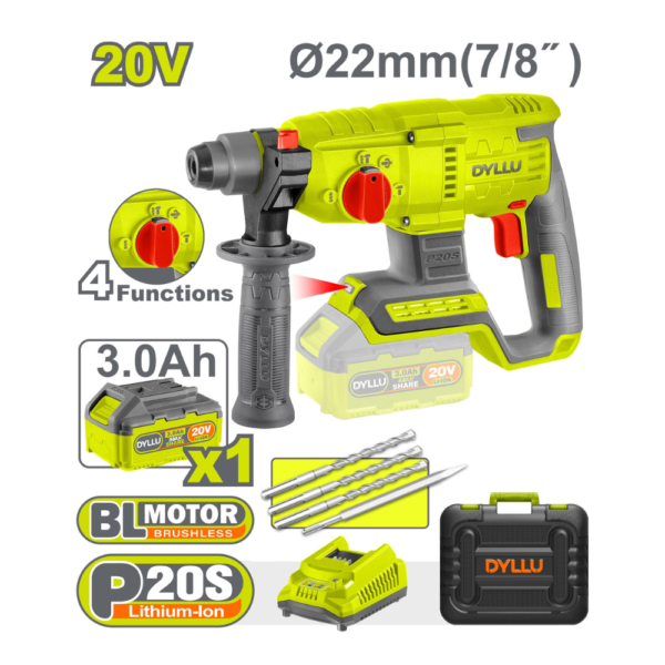 Marteau perforateur sans fil 20V DTLM1522