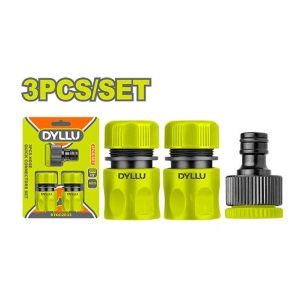 Jeux raccord rapide 1/2" 3pcs dyllu