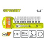 Jeu de douilles 1/4 dyllu