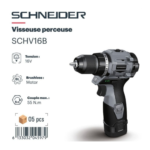 Visseuse-perceuse brushless Schneider 16 V 55 Nm