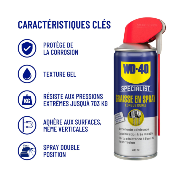 WD 40 GRAISSE EN SPRAY 400 ML