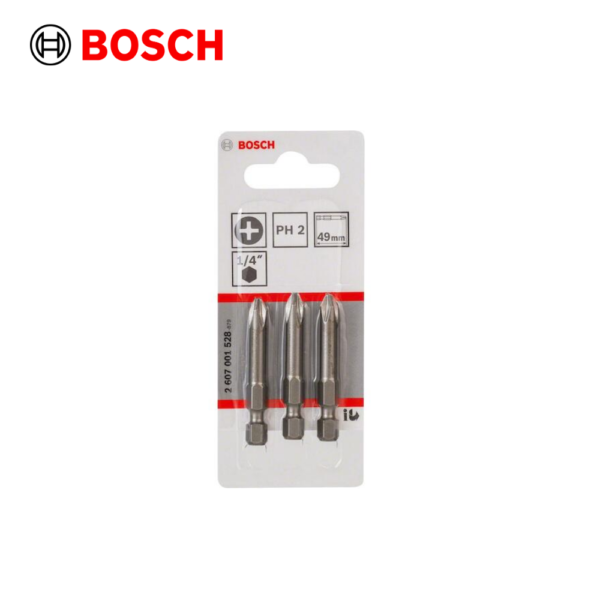 JEU DEMBOUT 3 PCS PH2 49MM BOSCH 2607001528