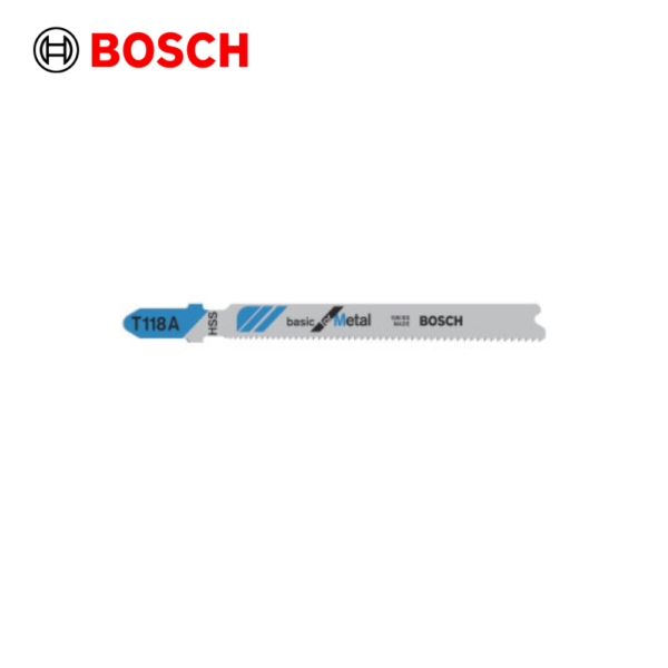 LAME SCIE SAUTEUSE HSS METAL T118A BOSCH 2608631013