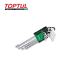 JEU DE CLÉS HEXAGONALES BALL POINT LONGUES 9 PIÈCES TOPTUL GAAL0916