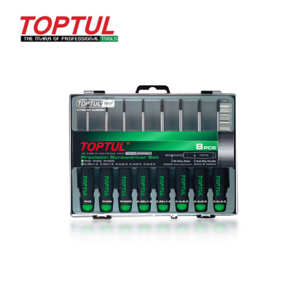 JEU DE TOURNEVIS PRECISION 8 PCS TOPTUL