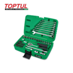 CAISSE DOUILLE 49PCS (MANQUE BRAS CLIQUET) TOPTUL
